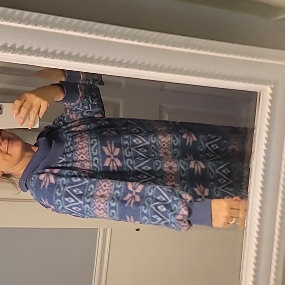 STUNNING VINTAGE ADONNA LEISUREWEAR HOUSE DRESS/MO MO - Picture 8 of 9